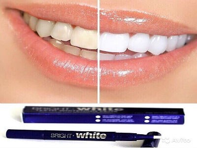 Отбеливание зубов карандашом
